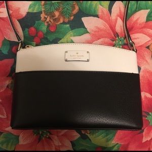 Kate Spade Black and White Crossbody Purse Bag